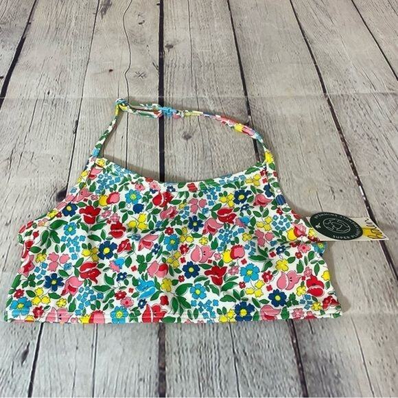 Mini Boden Floral Pattern Bikini Top - Picture 1 of 5
